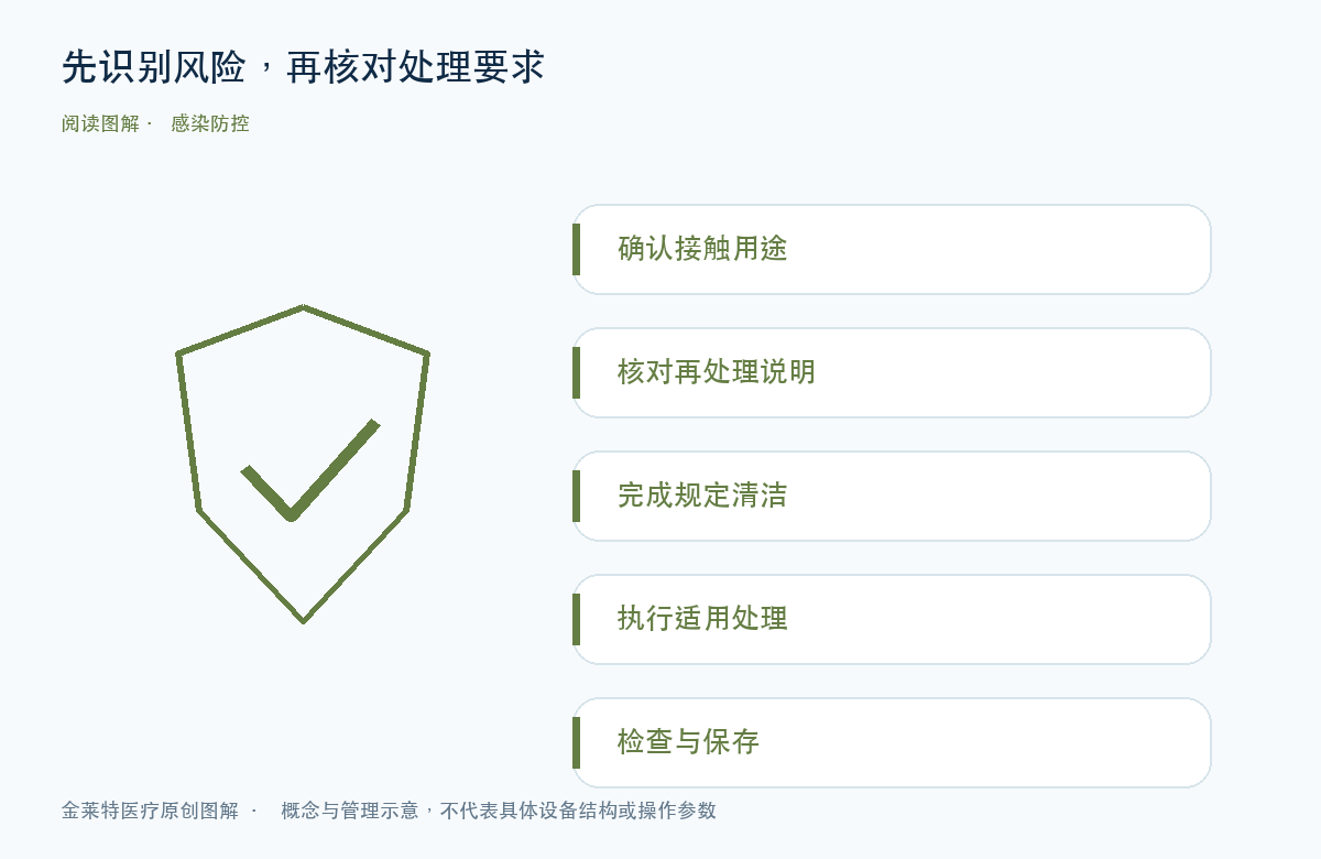 先识别风险,再核对处理要求