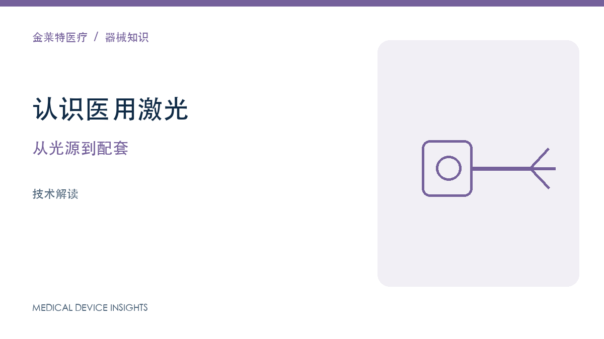 医用激光设备资料怎么读：从波长到配套系统